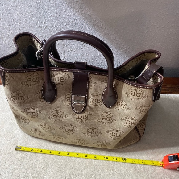Dooney And Bourke purses and handbags leather Trim Tote + Glasses Case - Picture 6 of 6